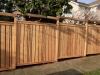 Custom cedar fence with simple arbor - Magnolia, Ecoyards.com