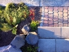 Roman Pisa steps, Old Dominion pavers, basalt columns - West Seattle, Ecoyards.