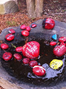 ladybug rocks, ecoyards, mercer island