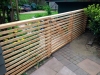 Cedar fence with horizontal panels, Ravenna, Seattle. Ecoyards.com