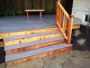 Trex deck with cedar trim - South Seattle, Ecoyards.com